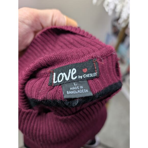 Y2k Vintage Striped Turtleneck - Picture 3 of 4